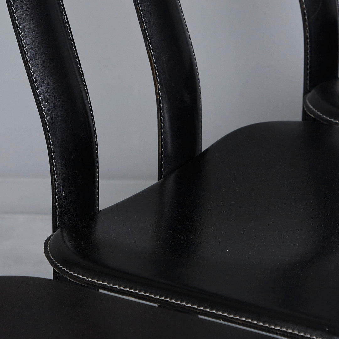 Set of 4pcs "Regia" Chairs, Ycami Collection by Antonello Mosca, Italy, early 1980s