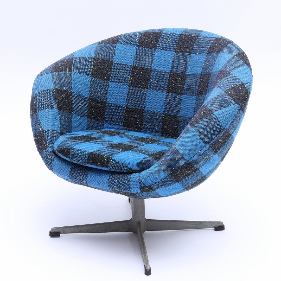 A Pair of Swivel Armchairs, Upholstered Seat, 1960/70s