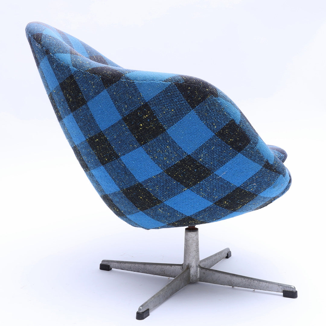 A Pair of Swivel Armchairs, Upholstered Seat, 1960/70s