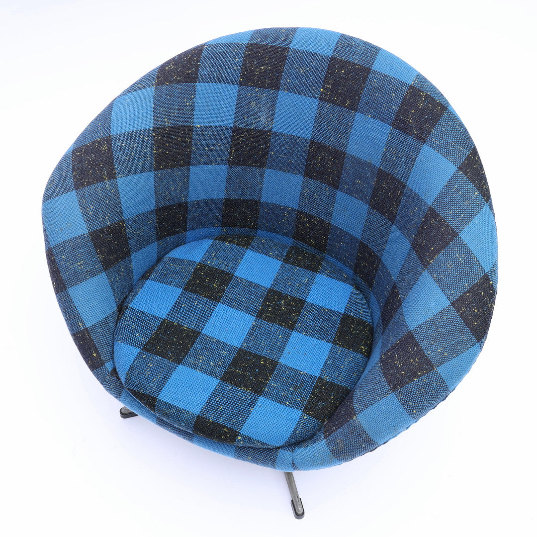 A Pair of Swivel Armchairs, Upholstered Seat, 1960/70s