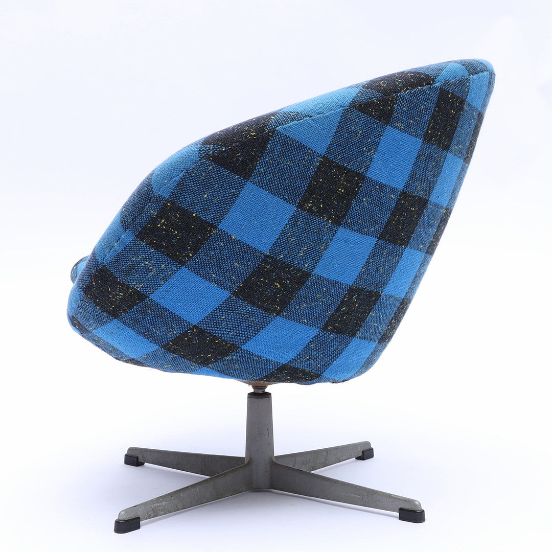 A Pair of Swivel Armchairs, Upholstered Seat, 1960/70s