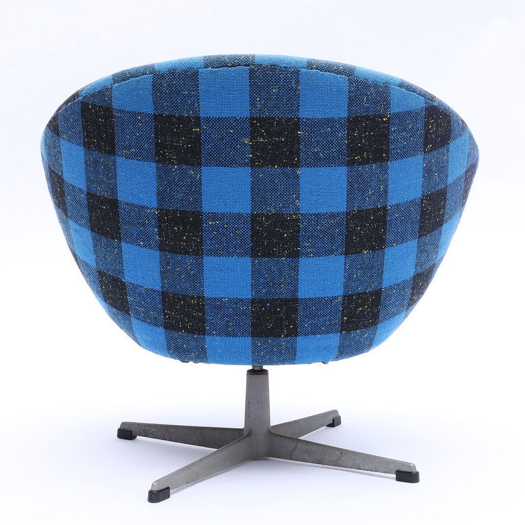 A Pair of Swivel Armchairs, Upholstered Seat, 1960/70s