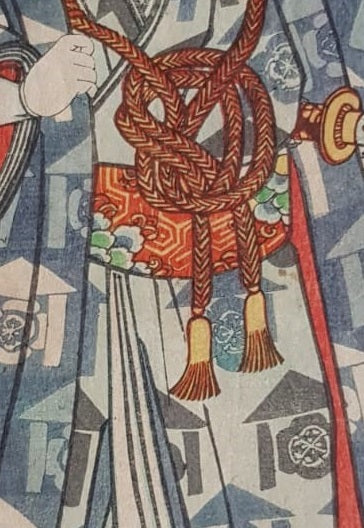 Antique Woodblock Print, Ukiyo-e, Utagawa School, Portrait of Kabuki Actor, Edo Period