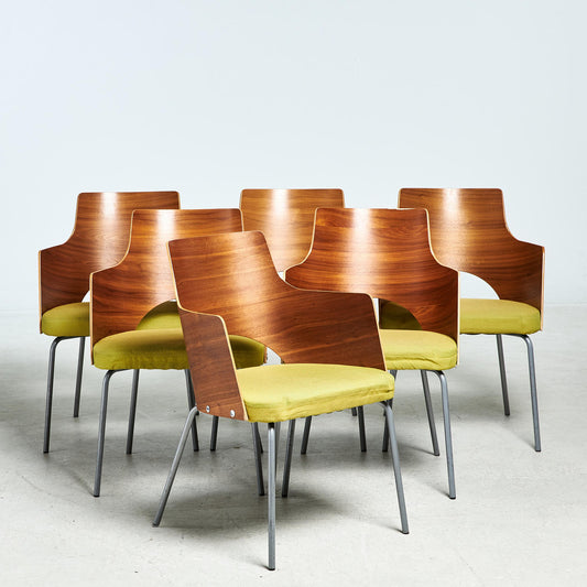 Set of 6pcs "Cortina" Chairs by Gunilla Allard, Sweden 1990s