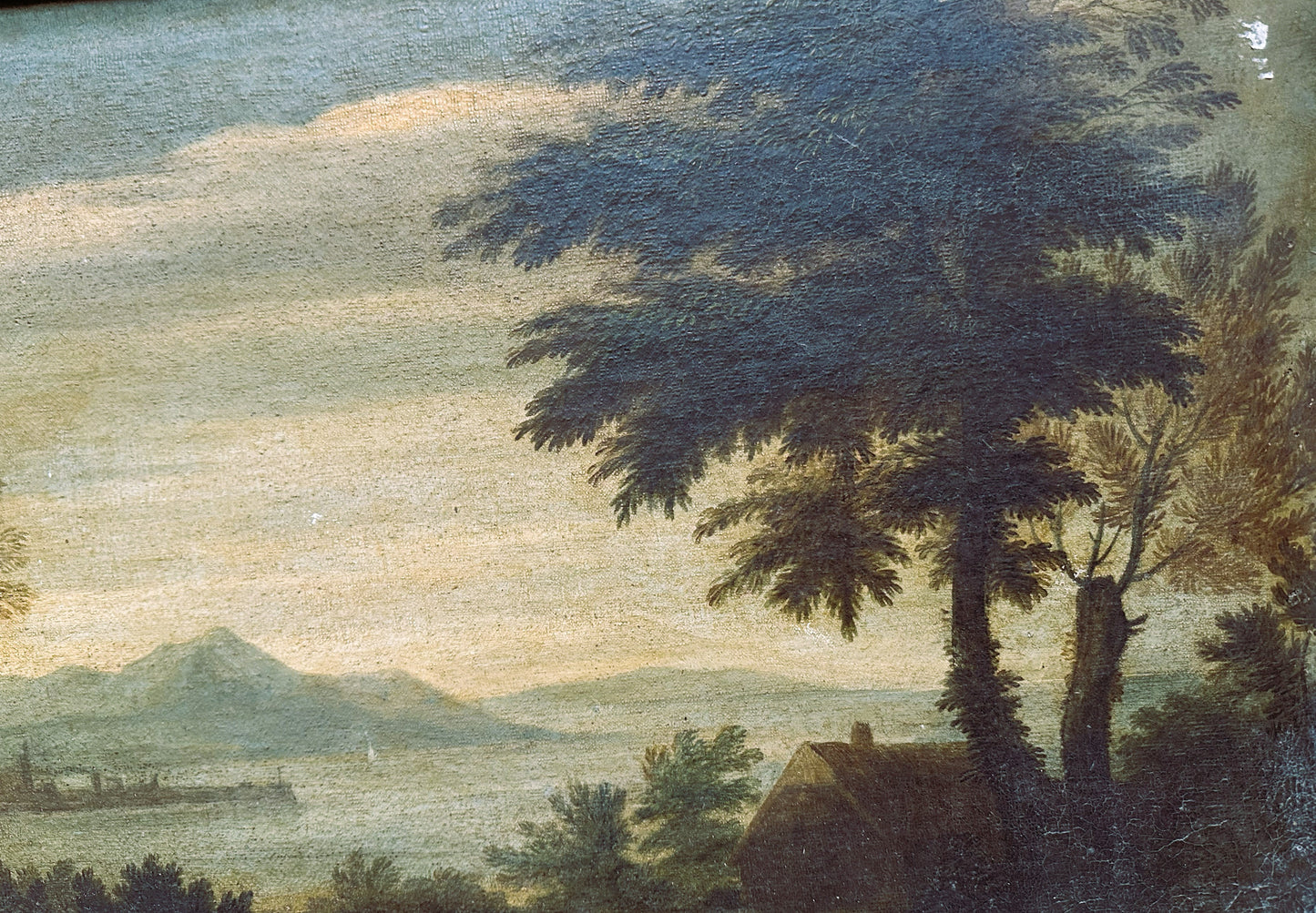 Manner of Domenico Zampieri, called il Domenichino, Landscape with the Expulsion of Hagar, Oil on Canvas, Italy, 17th Century