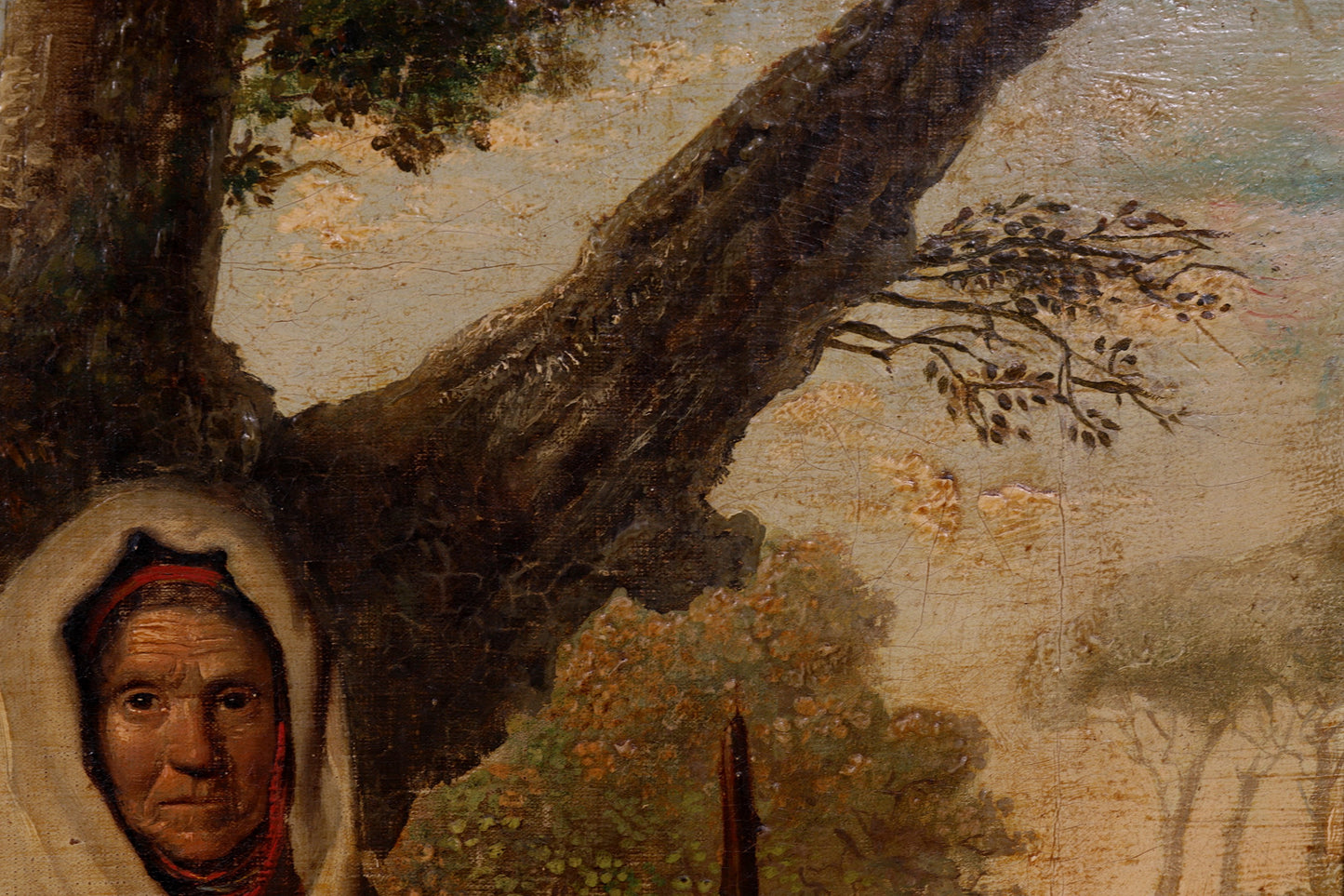 "The Peasant Girl" – Oil on Canvas after Giacomo Ceruti by P. Valeriani, Italian School, 19th Century