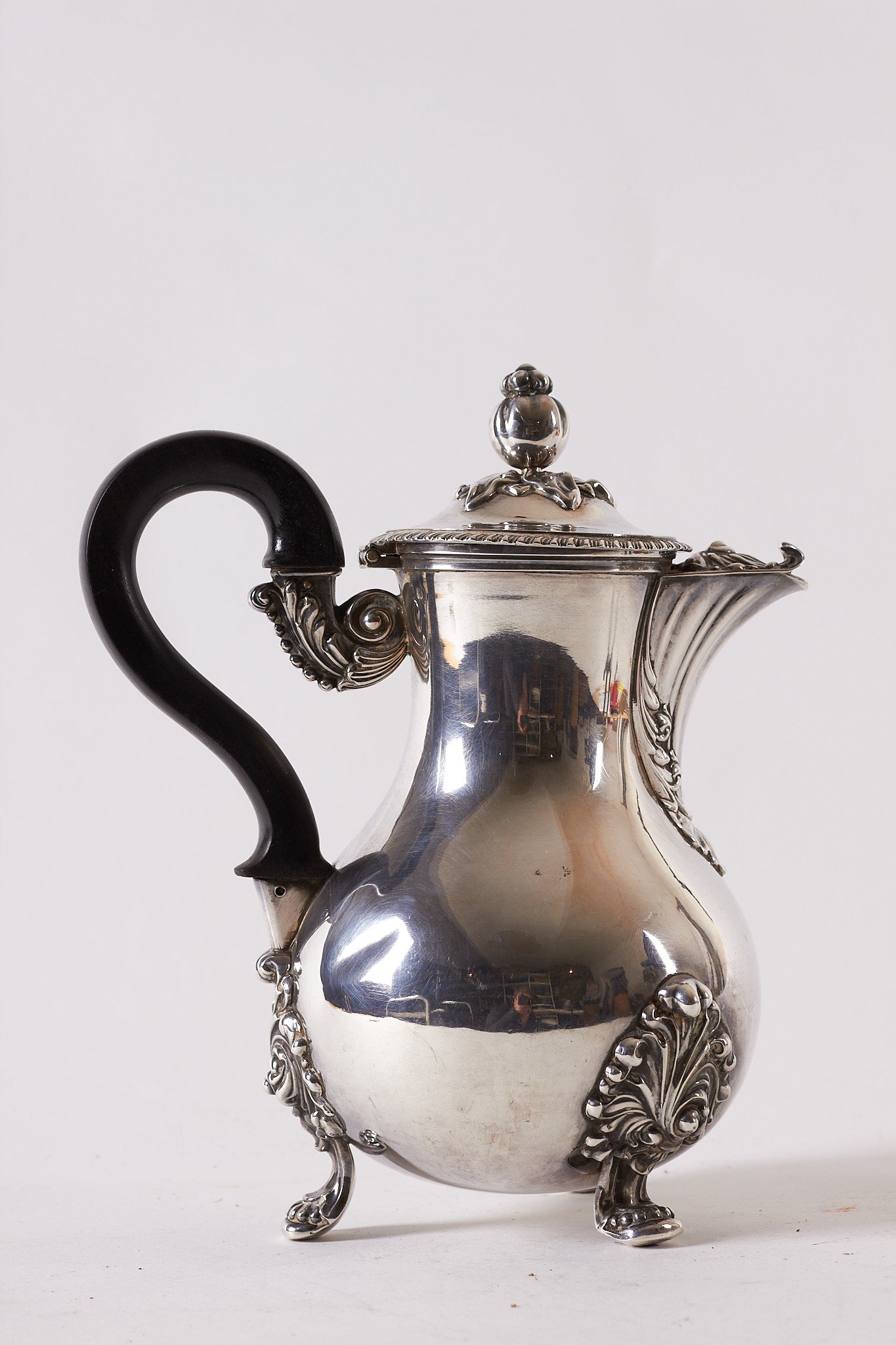 Antique French 950 Silver Coffee/Tea Pot, France, mid 19th Century