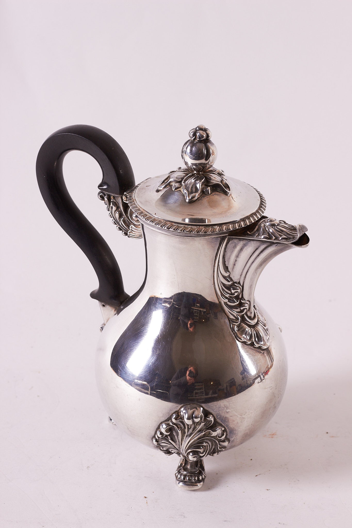 Antique French 950 Silver Coffee/Tea Pot, France, mid 19th Century