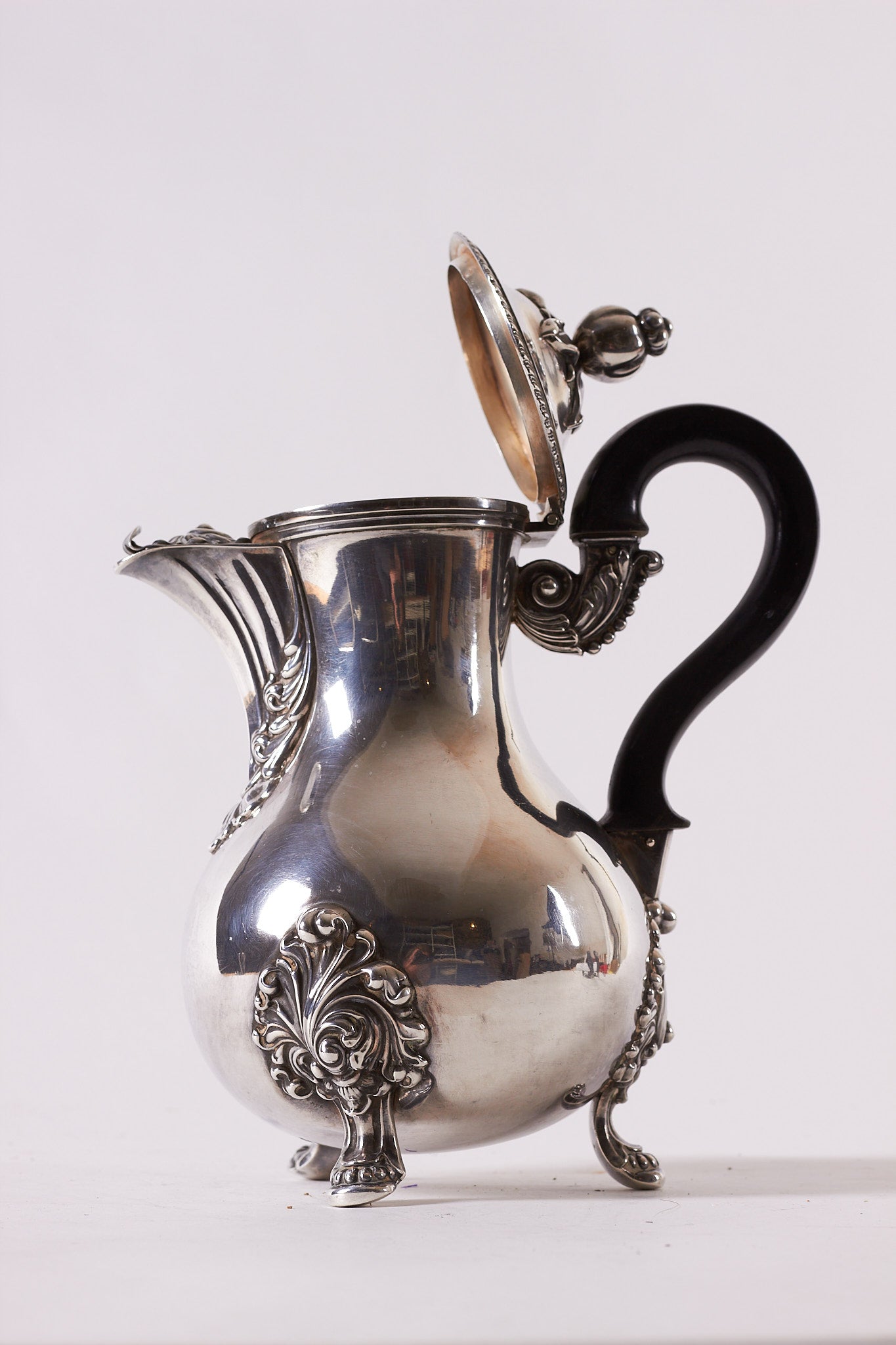 Antique French 950 Silver Coffee/Tea Pot, France, mid 19th Century