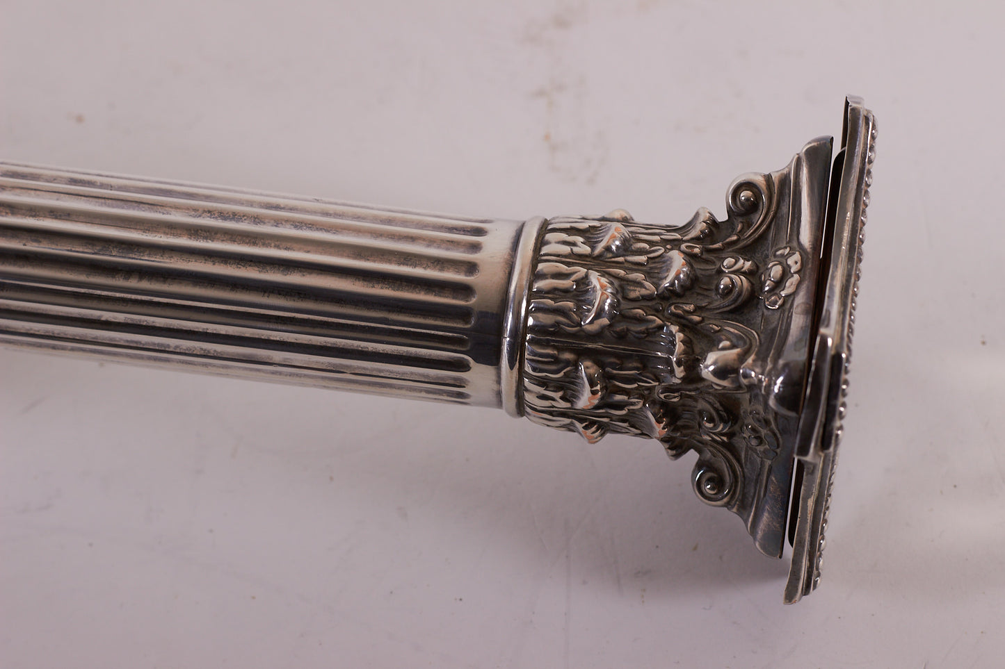 Pair of Antique Alpaca Candleholders, England, 1900s