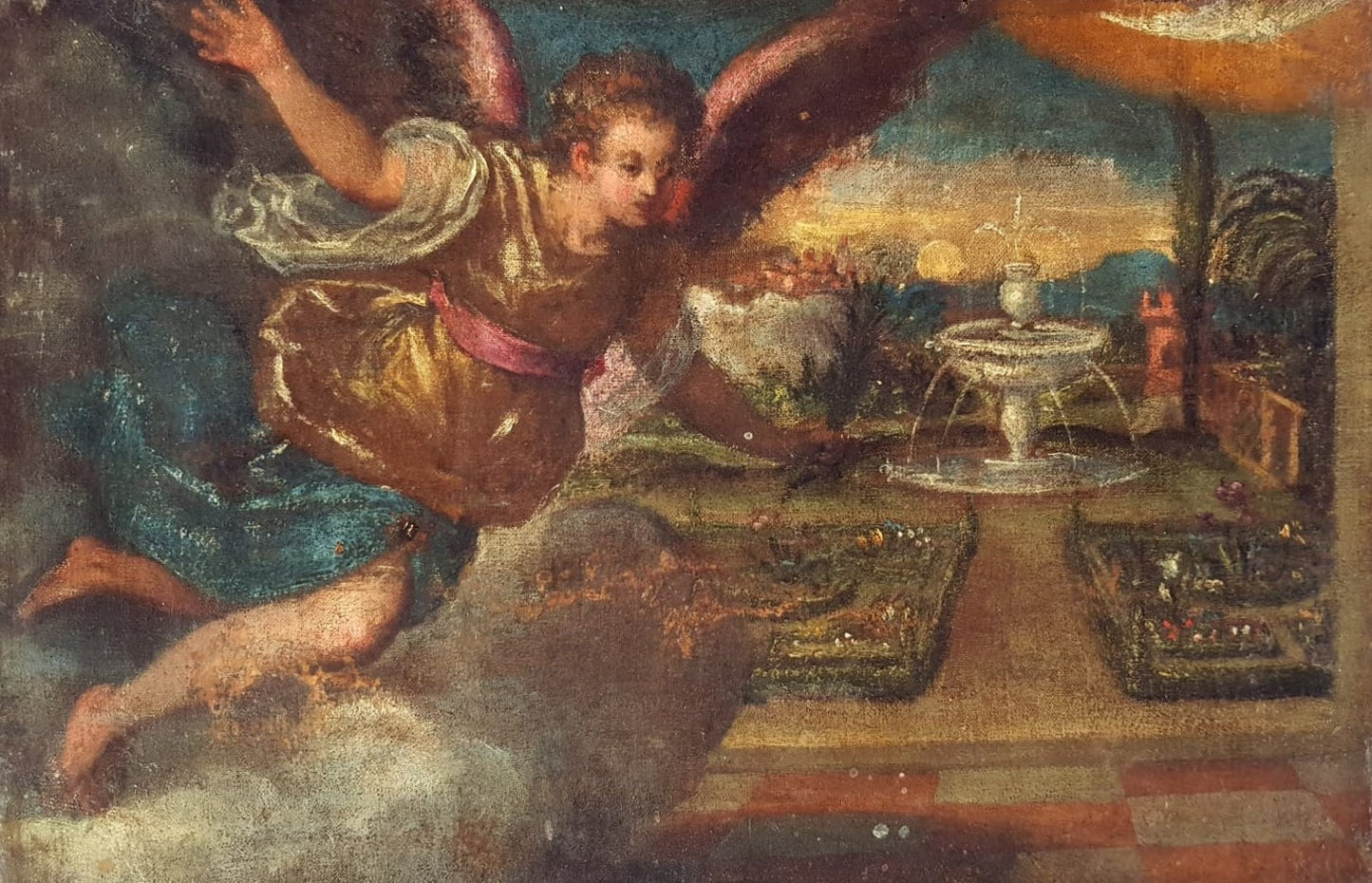 The Angel of the Fountain: Venitian Allegory, School of Lambert Sustris (1515-1584)